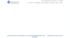 Desktop Screenshot of golchaminerals.com